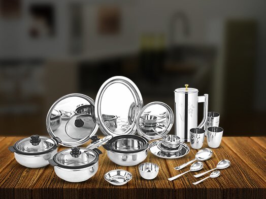 Stainless Steel Dinner Set